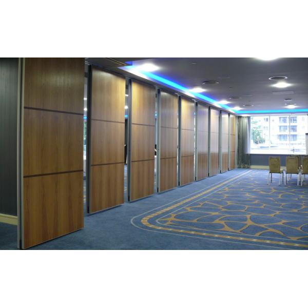 Movable Wooden Soundproof Sliding Folding Partition Walls for Hotel 2 Meter Height