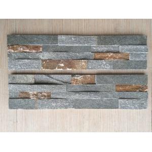 2.5-3cm Thickness Gray Slate Stacked Stone Veneer Panels