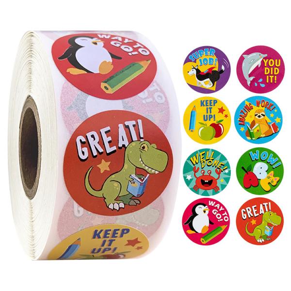Buy Heat Resistant Self Adhesive UV Coating Animals Stickers Label at wholesale prices