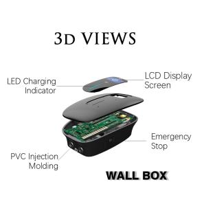 Residential Smart Car Charging Station LCD Screen 5G WIFI Bluetooth