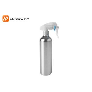 Aluminum fine mist trigger spray bottles round empty cosmetic industrial