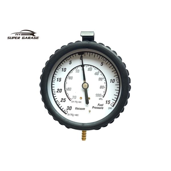 0~15 Psi Car Vacuum and Fuel Pump Tester Gauge Kit, Fuel Pump and Vacuum Tester Gauge In Clamshell SG-VPG2201