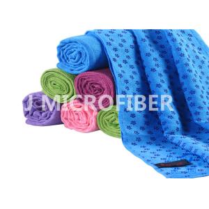 Square PVC Non-Slip Skidless Yoga Towel / Super Absorbent Non Skid Yoga Towel