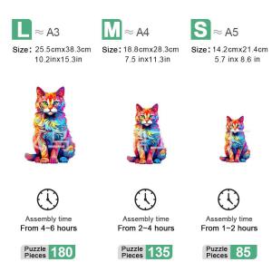 Unisex Wooden Puzzle Brain Teasers Toy Colorful 3D Intelligence Blocks Jigsaw