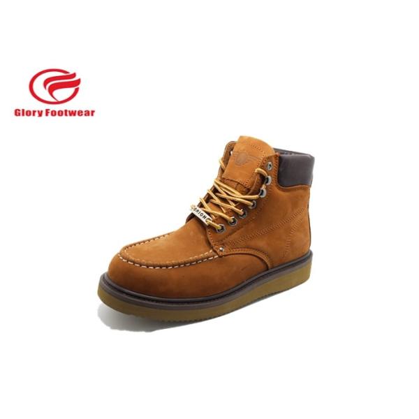 Breathable Mesh Lining Goodyear Welt Safety Shoes, Office Construction Safety
