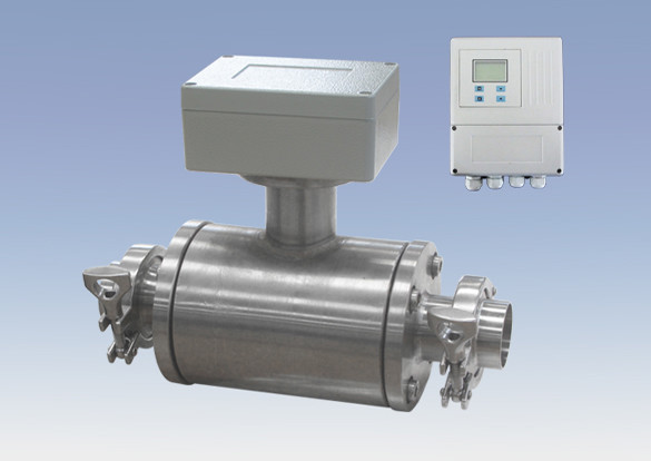 Quality remote type milk flow meter with PTFE lining wafer connection for sale