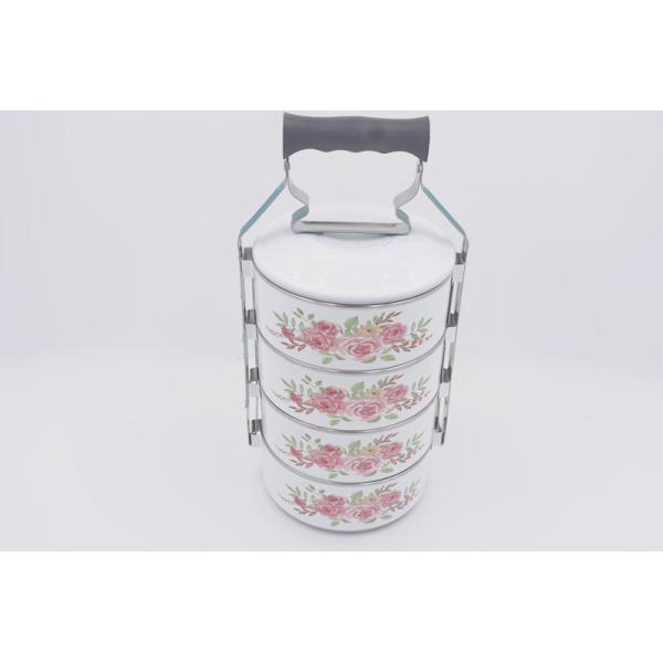 Buy 4 Tiers Stainless Steel Lunch Box Dishwasher Practical Metal Bento Box at wholesale prices