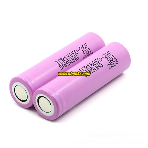Original Samsung ICR18650-26F 3.7V Samsung 18650 2600mAh rechargeable li-ion battery cells