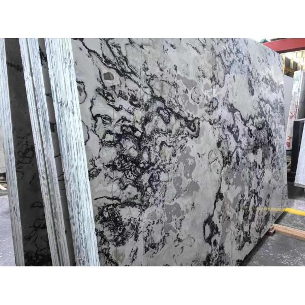 Hotel and Home Design Big Slab Panda White Granite Black Veins Kitchen Countertops