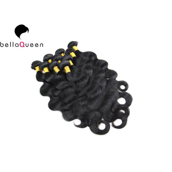 Buy Grade 7A Virgin Brazilian Hair Extension Body Wave , Natural Black Human Hair Weave at wholesale prices