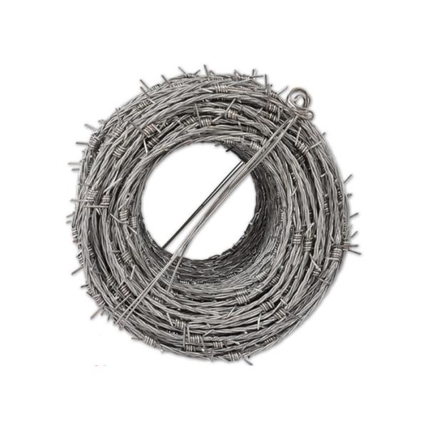 Buy 4 Points 2 Strands Electrical Galvanised Barbed Wire Double Twist at wholesale prices