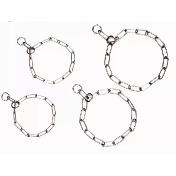 Buy Metal Pets Choke Chain Dog Training Choke Collar 4mmx60cm 3mmx50cm at wholesale prices