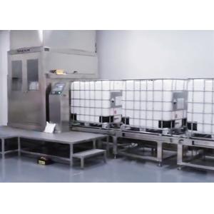 China IBC Fully Automatic Liquid Pallet Filling Machine With Long Driven Conveyor on sale China IBC Fully Automatic Liquid Pallet Filling Machine With Long Driven Conveyor on sale