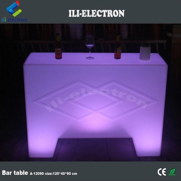 stylish lighting small portable bar table for outdoor using