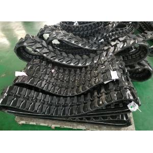 Grey / Black Excavator Rubber Tracks 200mm Wide For Yanmar Wb500 Ym10 Ymd60