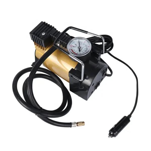 Portable Metal Car Air Compressor Tyre Pump DC12V With Cigarette Lighter