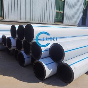 Excellent Flexibility HDPE White-black Cooextruded Pipe With Steel Flanges