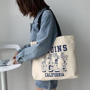 30x25x10cm Cotton Shopping Totes 360gsm 12OZ Silkscreen Tote Bags