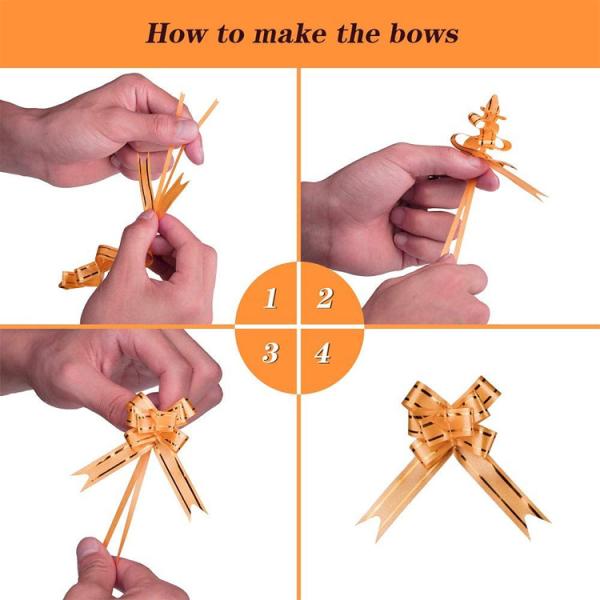 25x16cm Party Favor Flat OPP Poly Packaging Bag With Ribbons Bows