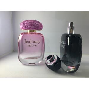 Gradient Pink Gradient Black Luxury Perfume Bottles With Atomizer Cap