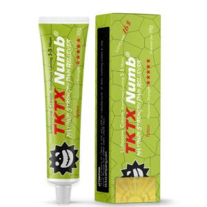 Green 70% TKTX Numb Cream OEM ODM Pain Free Tattoo Cream