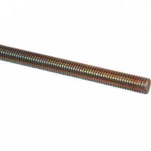 Left Hand High Holding Power Stainless Steel All Thread Rod Yellow Surface Easy