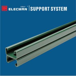 Quality ELECMAN Back To Back Strut Channel Systems Green Power Coated for sale