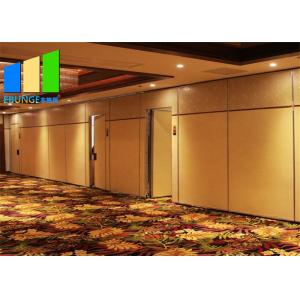Customized Leather Folding Wooden Demountable Acoustic Partition Wall For Office