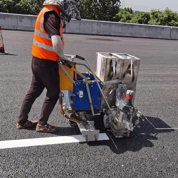 Buy 60Lx2 Two Component Road Line Marking Machine Self Dropping at wholesale prices