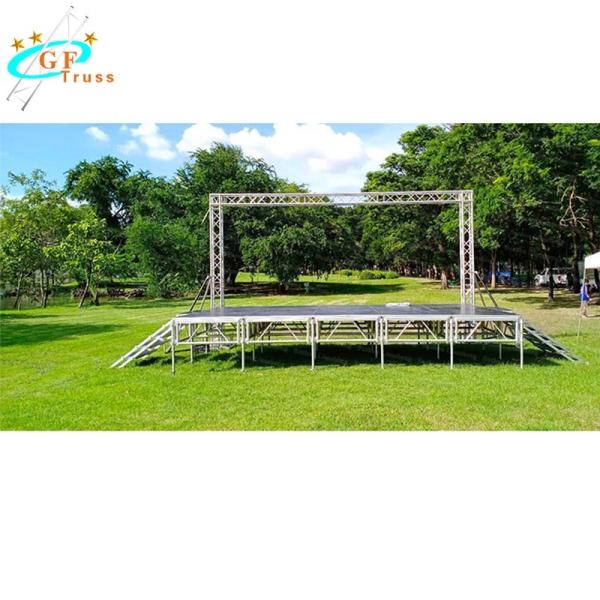 Buy 0.6m Height Adjustable Aluminum Portable Stage Platform at wholesale prices