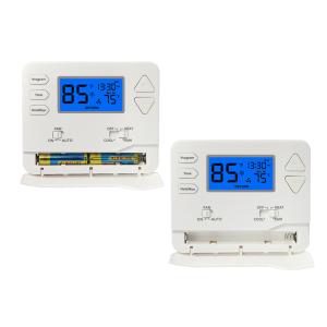Quality Heat Pump Thermostat with Large Digital LCD Display Non Programmable Multi-Stage Electrical or Gas Systems for sale