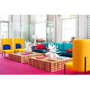 Trat province hotel double beds room by Laminate wood headboard bed with