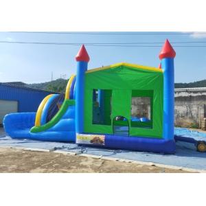 0.55mm PVC Inflatable Bouncy Castle Combo With Slide 8mLX4mWX4mH