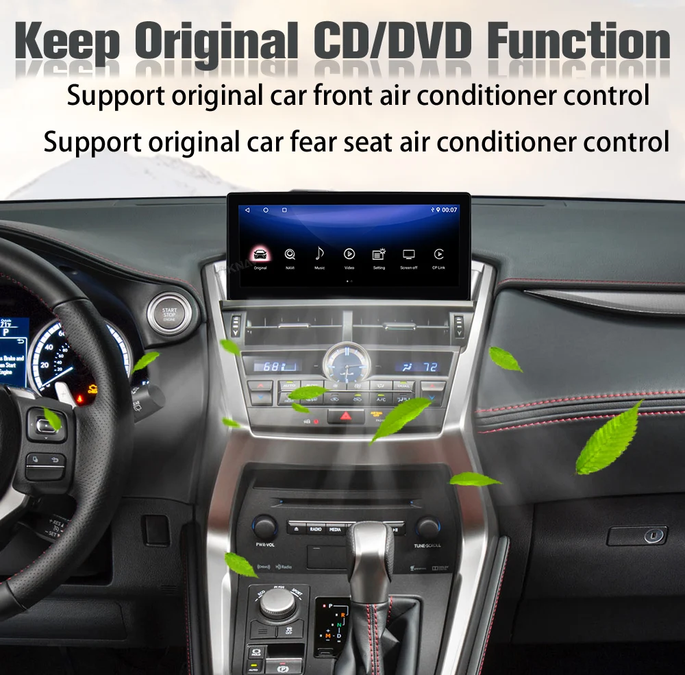 Viknav Car Radio For LEXUS NX (2018-2020)12.3 inch Touch Screen Wireless Carplay GPS Navigation LCD Display Screen