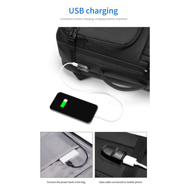 Factory wholesale OEM customized new travel backpack men's waterproof business Laptop Backpack for men