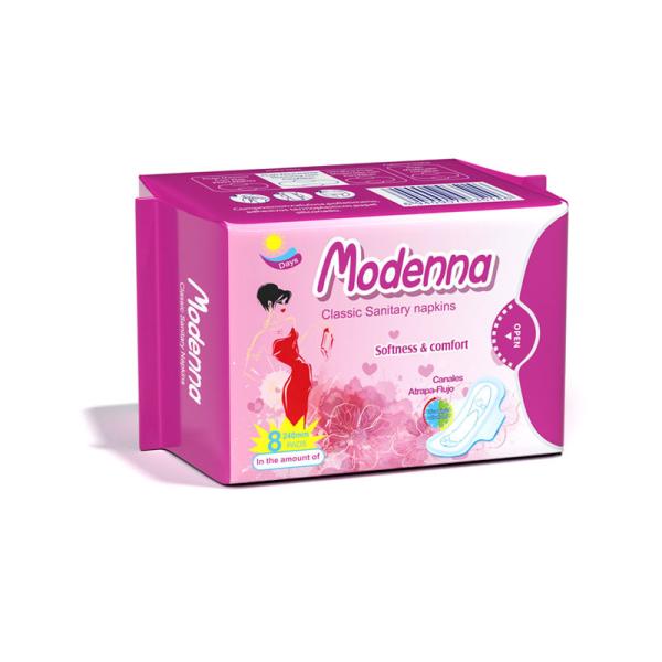 Ladies Period Wood Pulp Sanitary Napkin Ultra Thin Disposable Maxi Pad With Wings