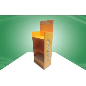 Quality Custom Yellow POS Cardboard Displays With PMS Offset Printing For Socks &amp; Underwear Products for sale