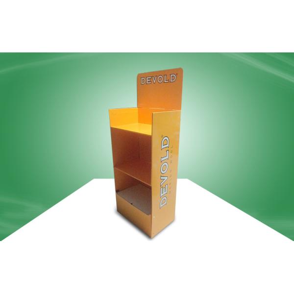 Custom Yellow POS Cardboard Displays With PMS Offset Printing For Socks &