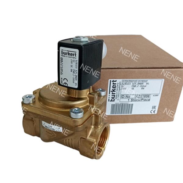 Buy 6281 Burkert Solenoid Valve 00221845 G1/2 2/2 Normally Closed 13.0 Flow Hole NBR Sealed Brass Valve Body AC24V 8W 0.2-16bar at wholesale prices