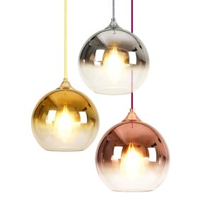 D30CM Rose Gold Nordic Style Glass Modern Pendant Lamp