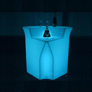 illuminated led corner bar table