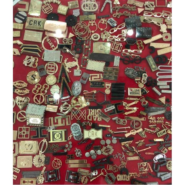 Custom Bright Zinc Alloy Metal Jeans Button Engraved Metal Button