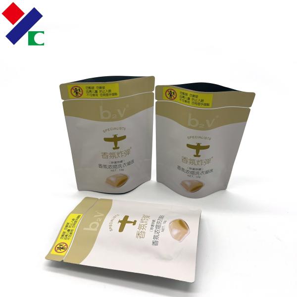 Buy Custom Small Stand Up Zipper Pouch Airtight Aluminum Foil Laminated Resealable Smell Proof Zipper Tea Bag at wholesale prices