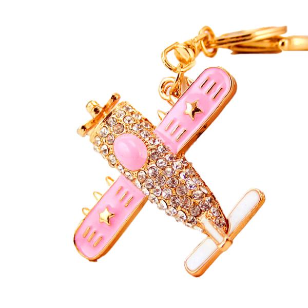 motorcycle Rhinestone Key Chain 6cm x 6cm Luxury Crystal Pendant