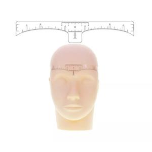 16.9 *5.6cm Eyebrow Tool Ruler White Simple And Practical Brow Lamination