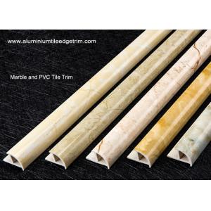 Cappuccino / Carrara / White Marble Effect Tile Trim With Thermal Transfer