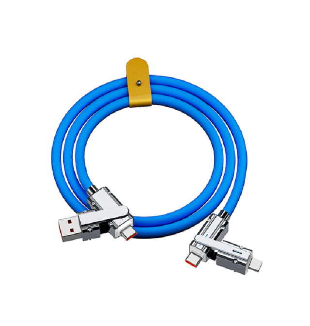 Quality ETEK 65W Fast Charging USB-C Cable,1M, 5-Core C to C/L, PVC+Zinc Alloy, Black/White/Blue/Orange for sale