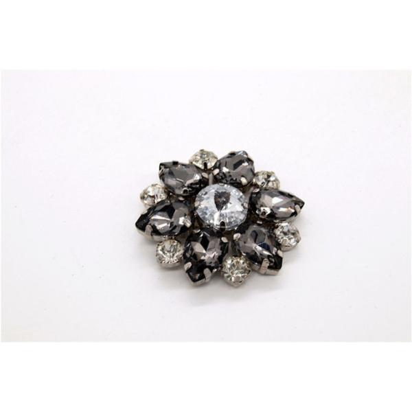 Buy Fashionable Rhinestone Shoe Clips 95mm*22mm With Hanging Plating at wholesale prices