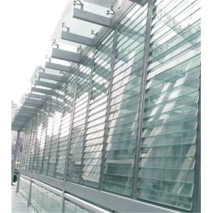 Transparent Frosted Sunshade Glass Louvers Window Good Permeability