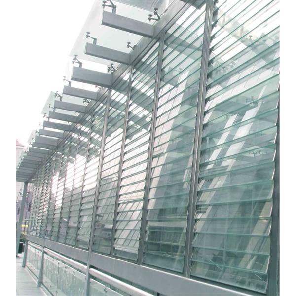 Buy Transparent Frosted Sunshade Glass Louvers Window Good Permeability at wholesale prices
